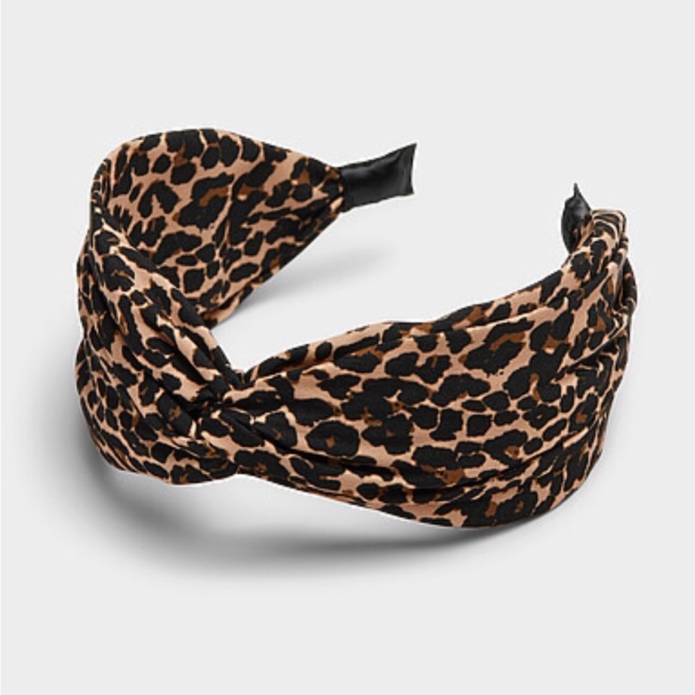 Leopard Print Twist Headband